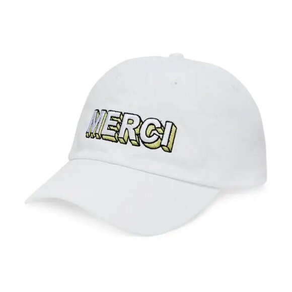 New Kule The Merci Adjustable Strap100% Cotton White/Yellow Baseball Hat O/S NWT - Picture 1 of 11